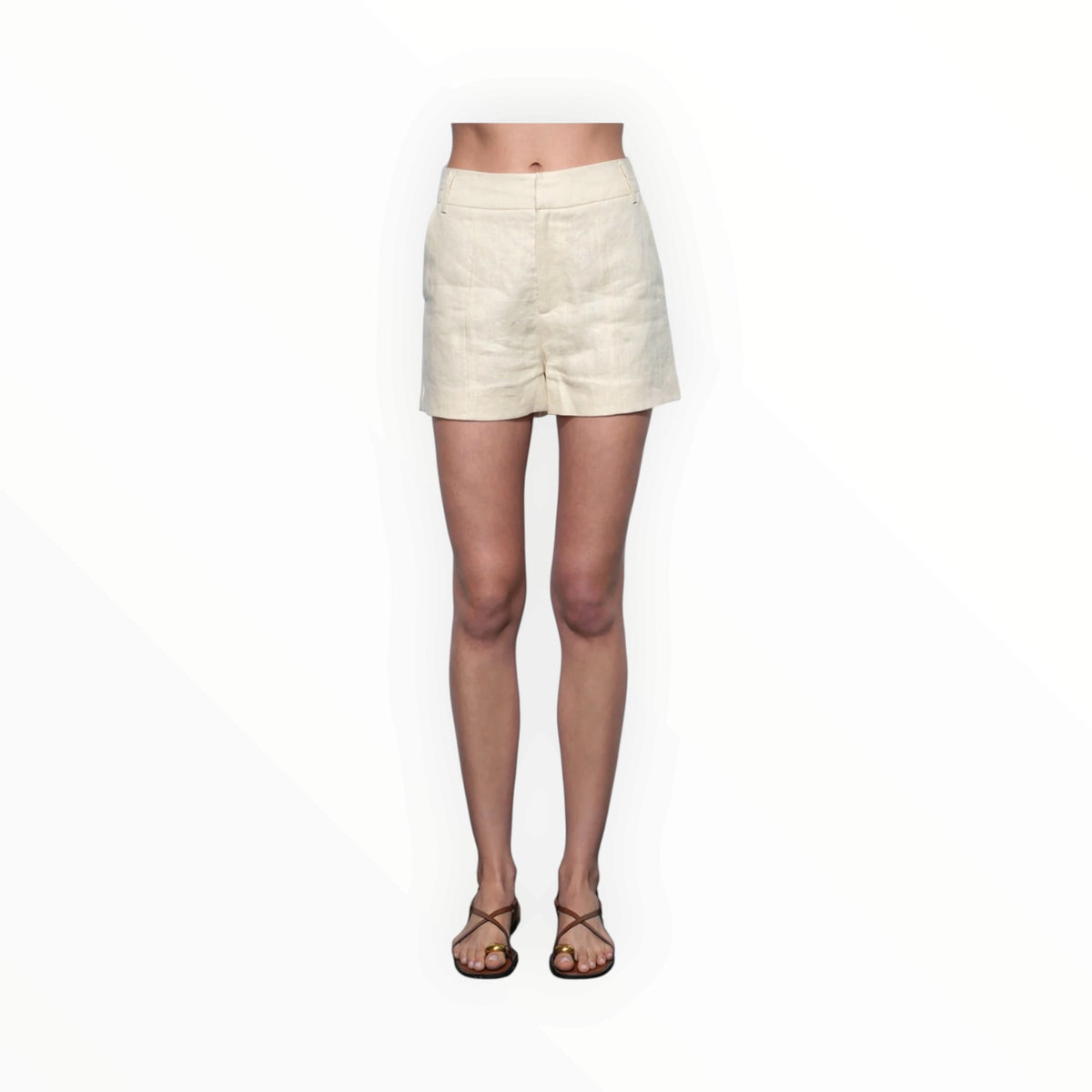Greylin Haisley Linen Shorts - Stone