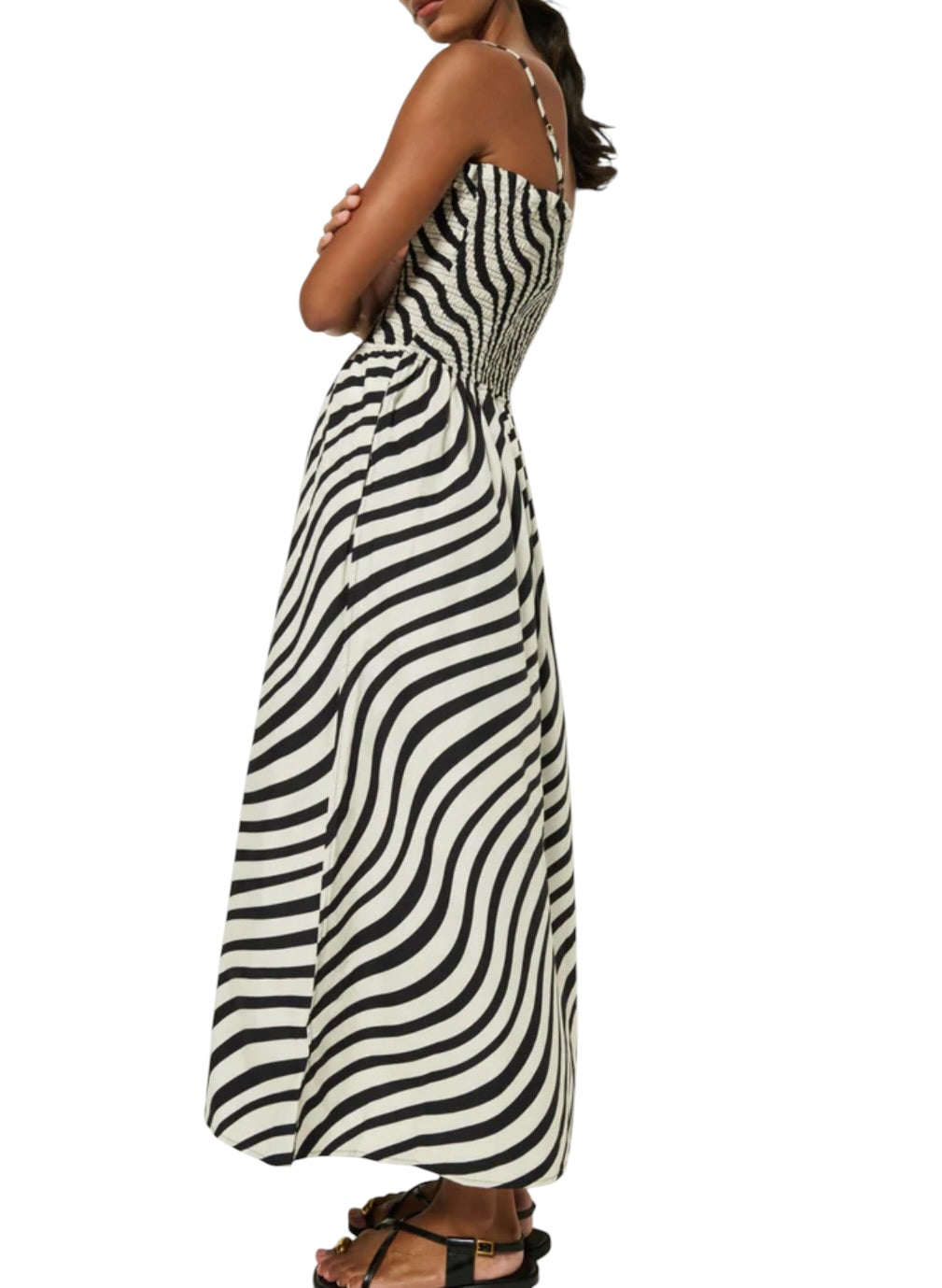 Nation Ltd Sibelle Smocked Midi Dress - Swirl