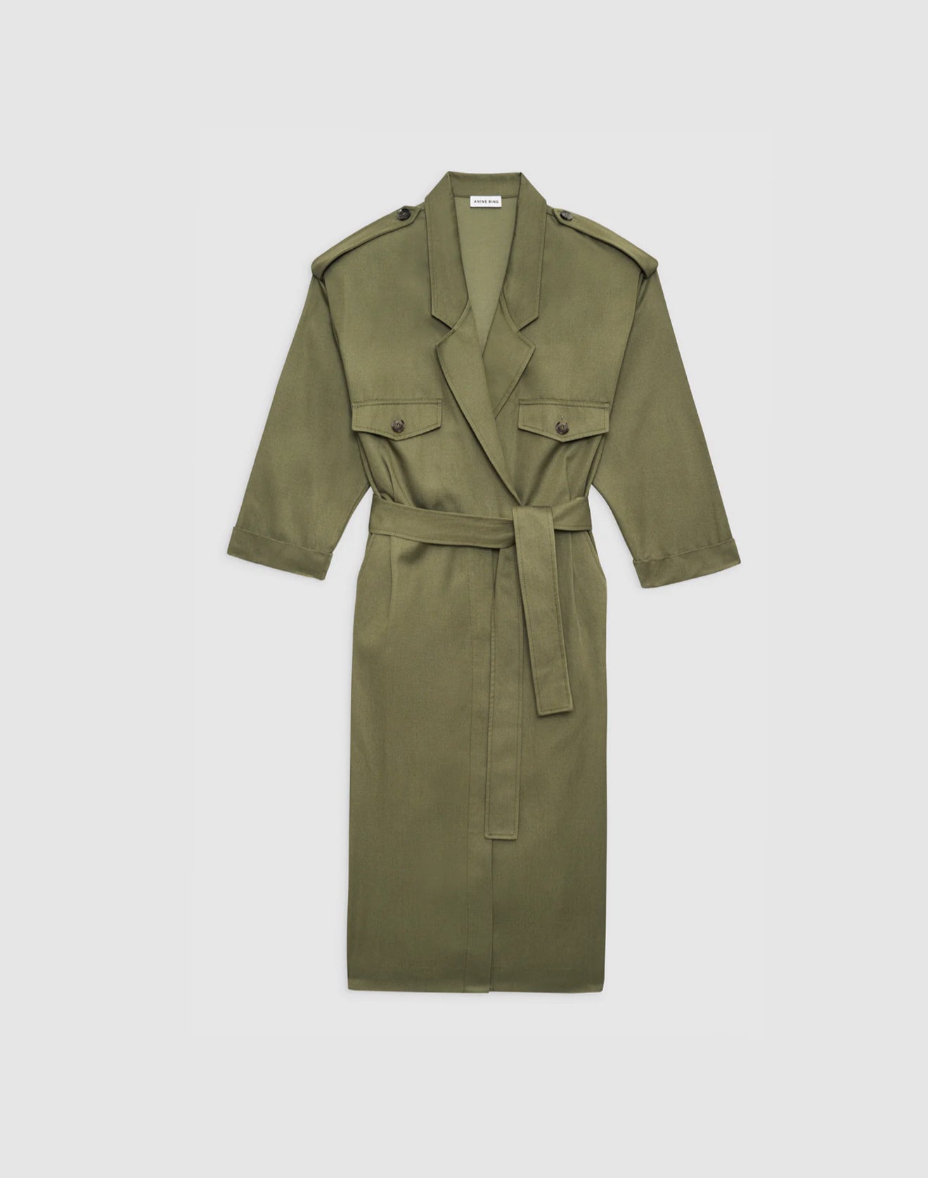 Anine Bing Zelda Dress - Olive