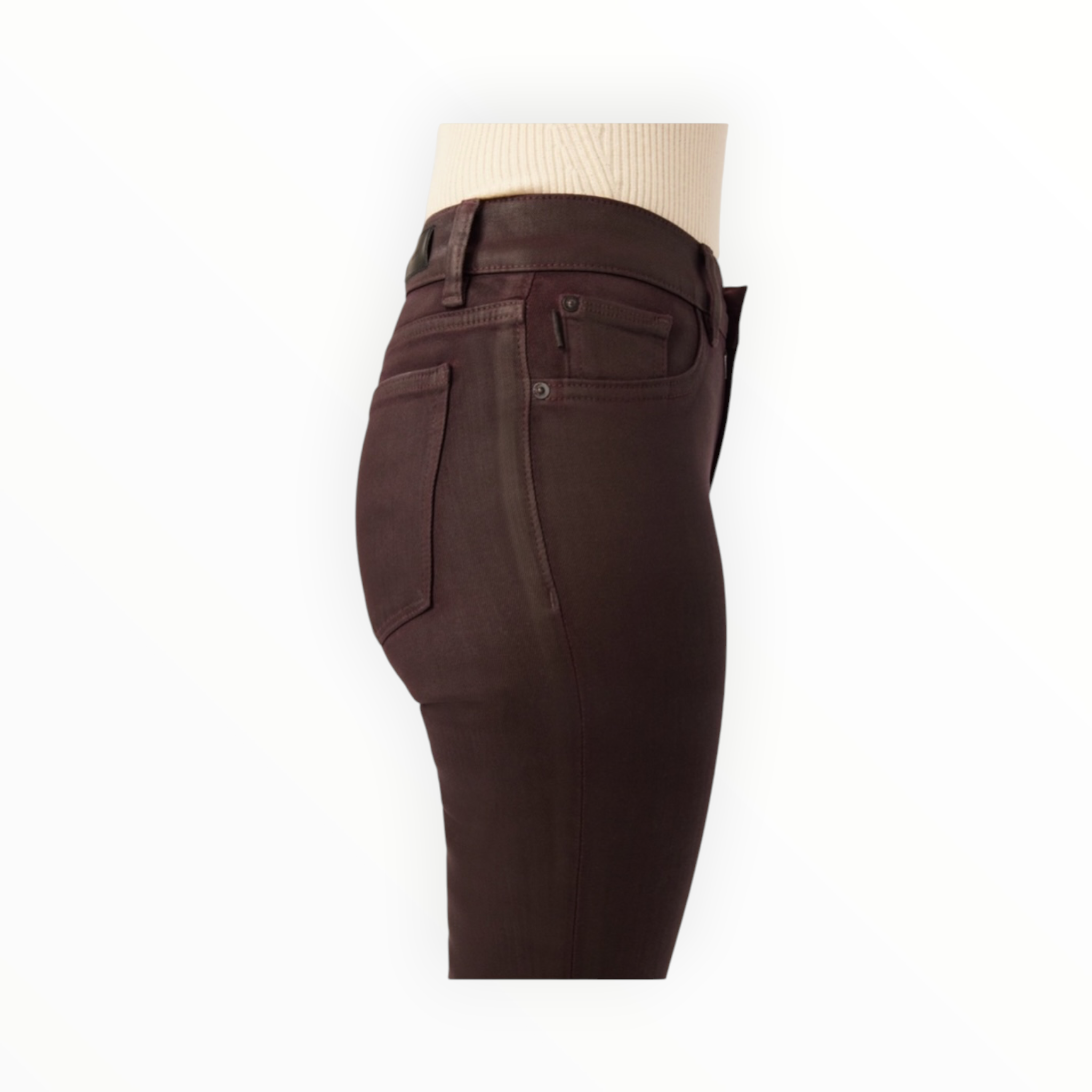 DL1961 Mara Straight Mid Rise Instasculpt Ankle - Aubergine