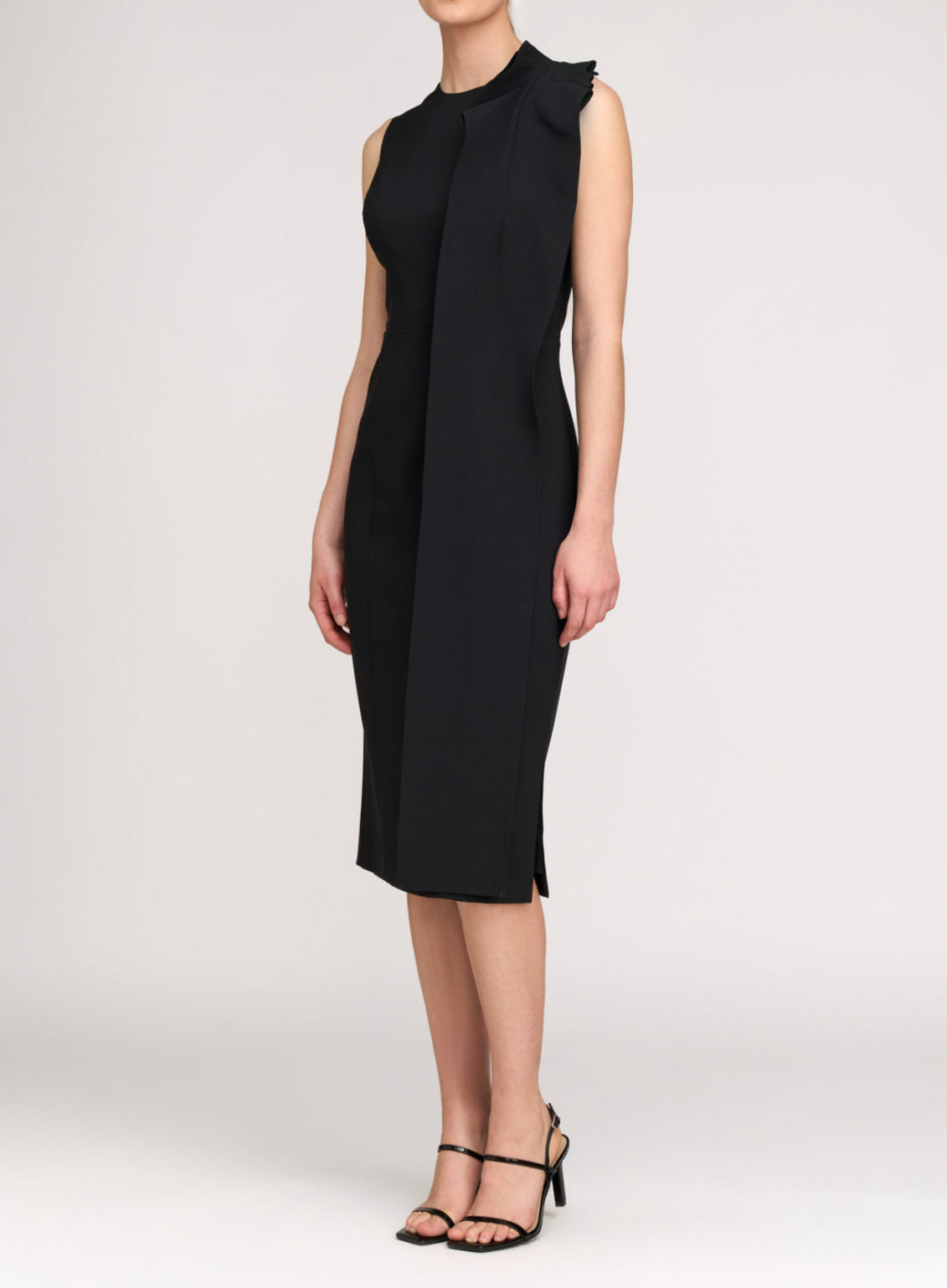 kay unger cocktail dresses Naomi Dress - Flint Mens Size:12.0 D Retail Price:209.00 FIT About 51.25 from Silk Black Open Back