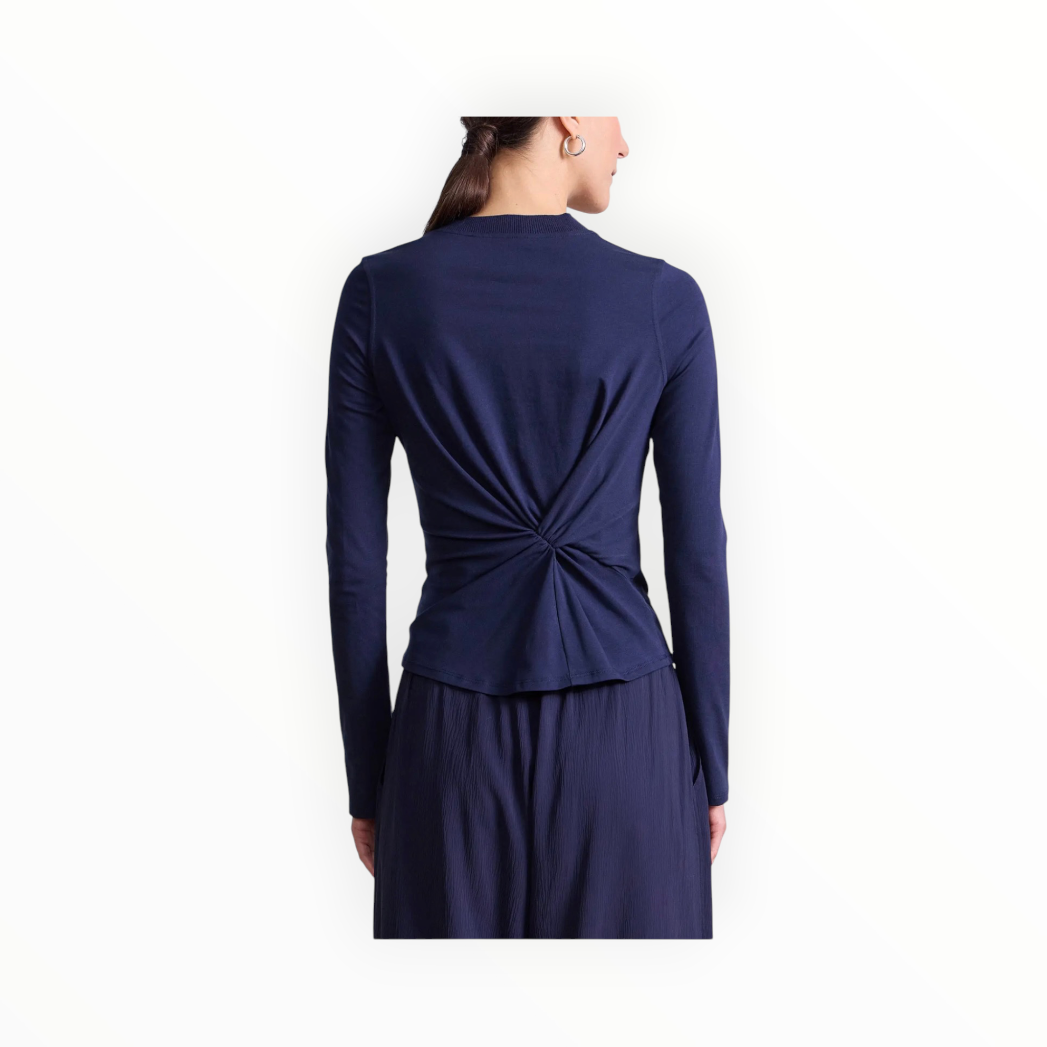 Apiece Apart Long Sleeve Volta Top - Navy