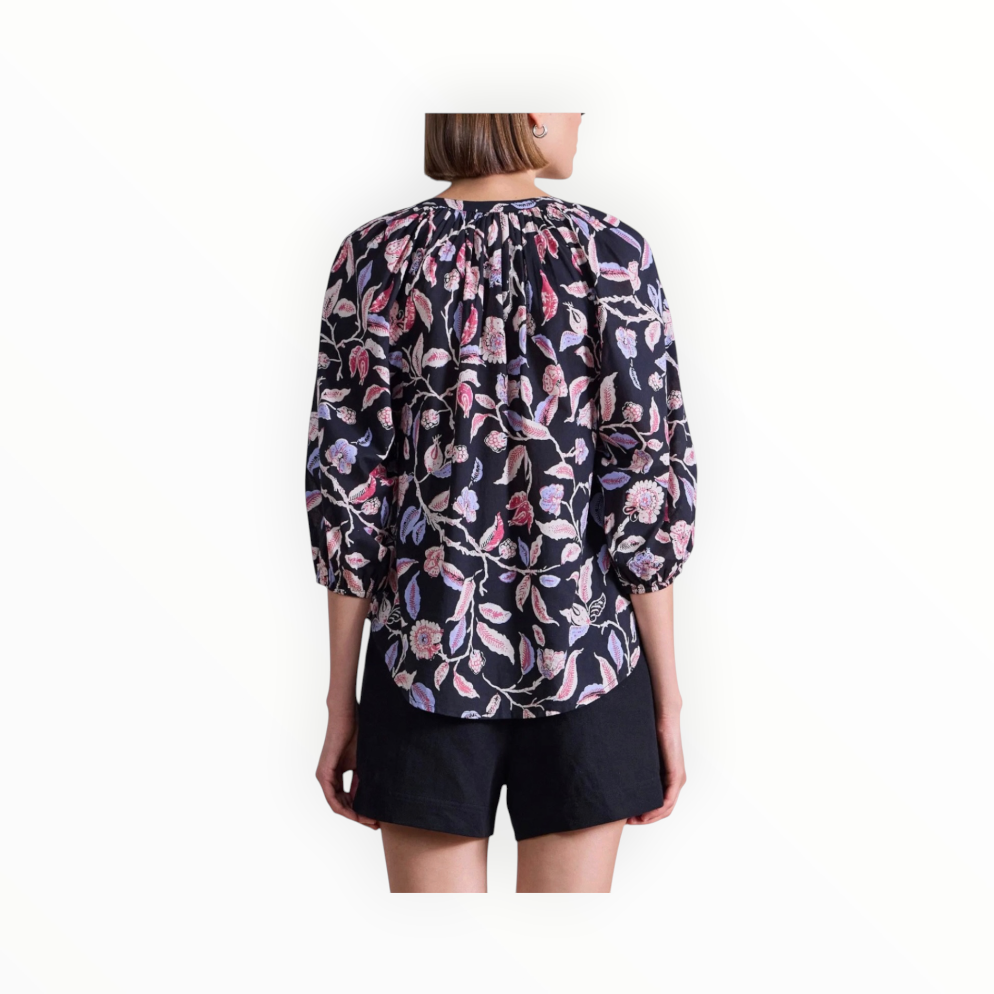 Apiece Apart Los Altos Top - Garden Floral Midnight