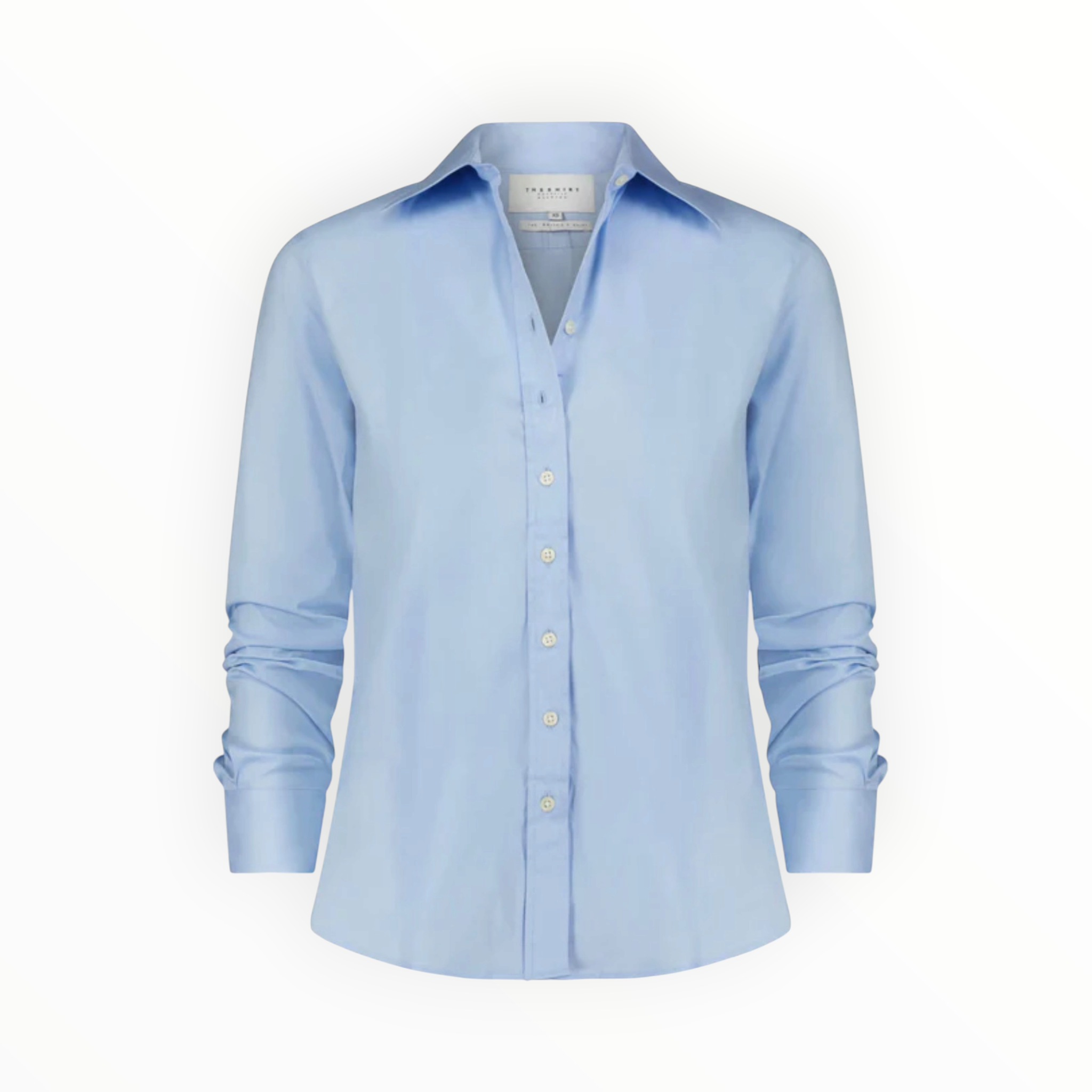The Shirt by Rochelle Behrens Boyfriend Shirt - Blue Dawn