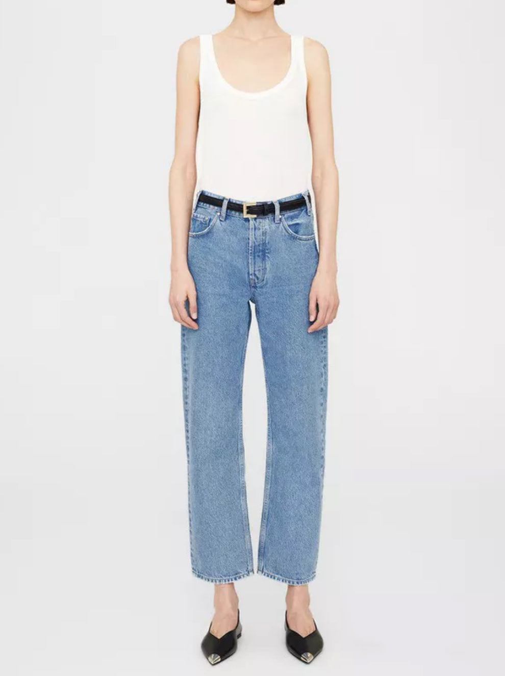 完売品　ANINE BING　GAVIN JEAN　アニンビン　38 ANINE BING Women's Gavin Jeans, Washed Blue, 23 at Amazon