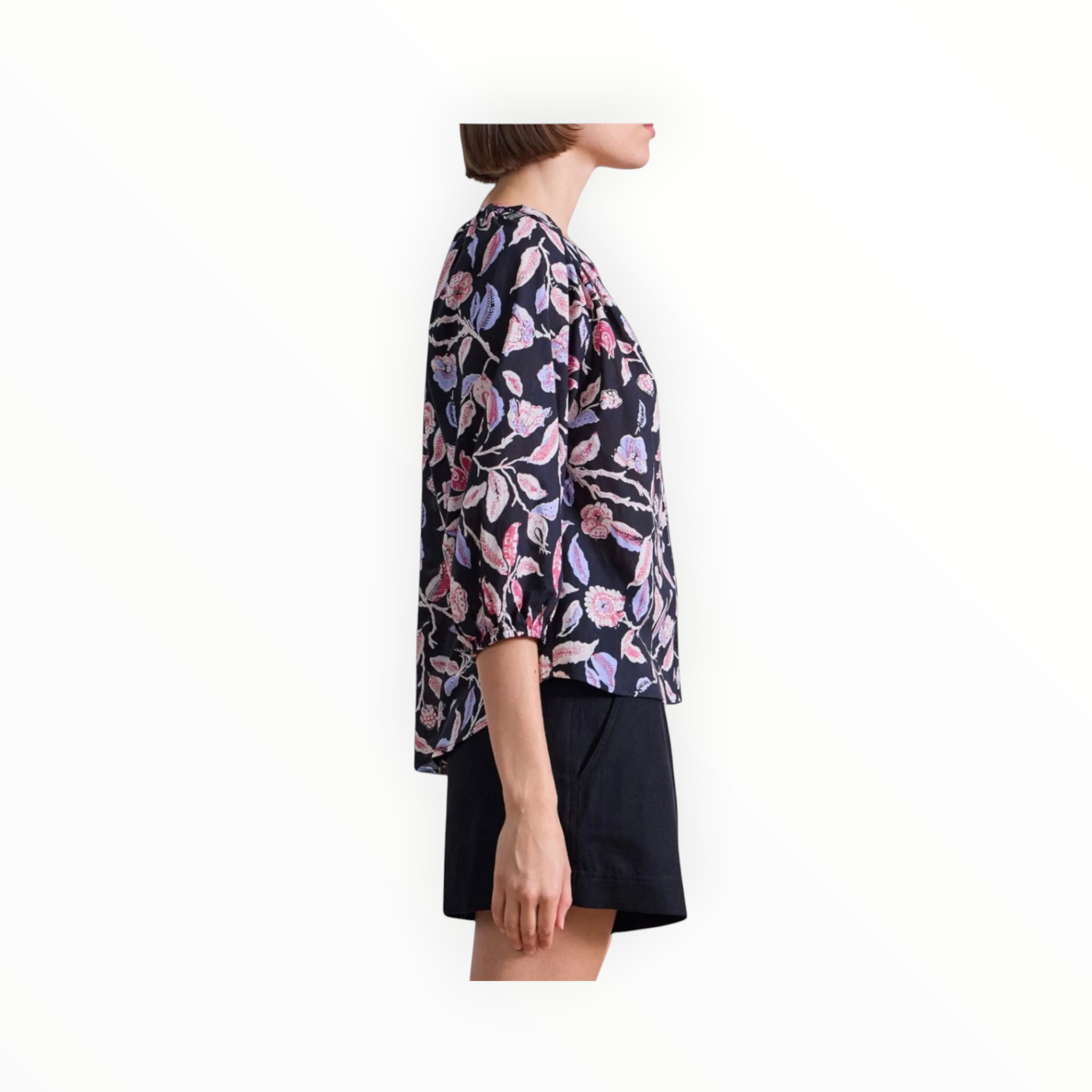 Apiece Apart Los Altos Top - Garden Floral Midnight