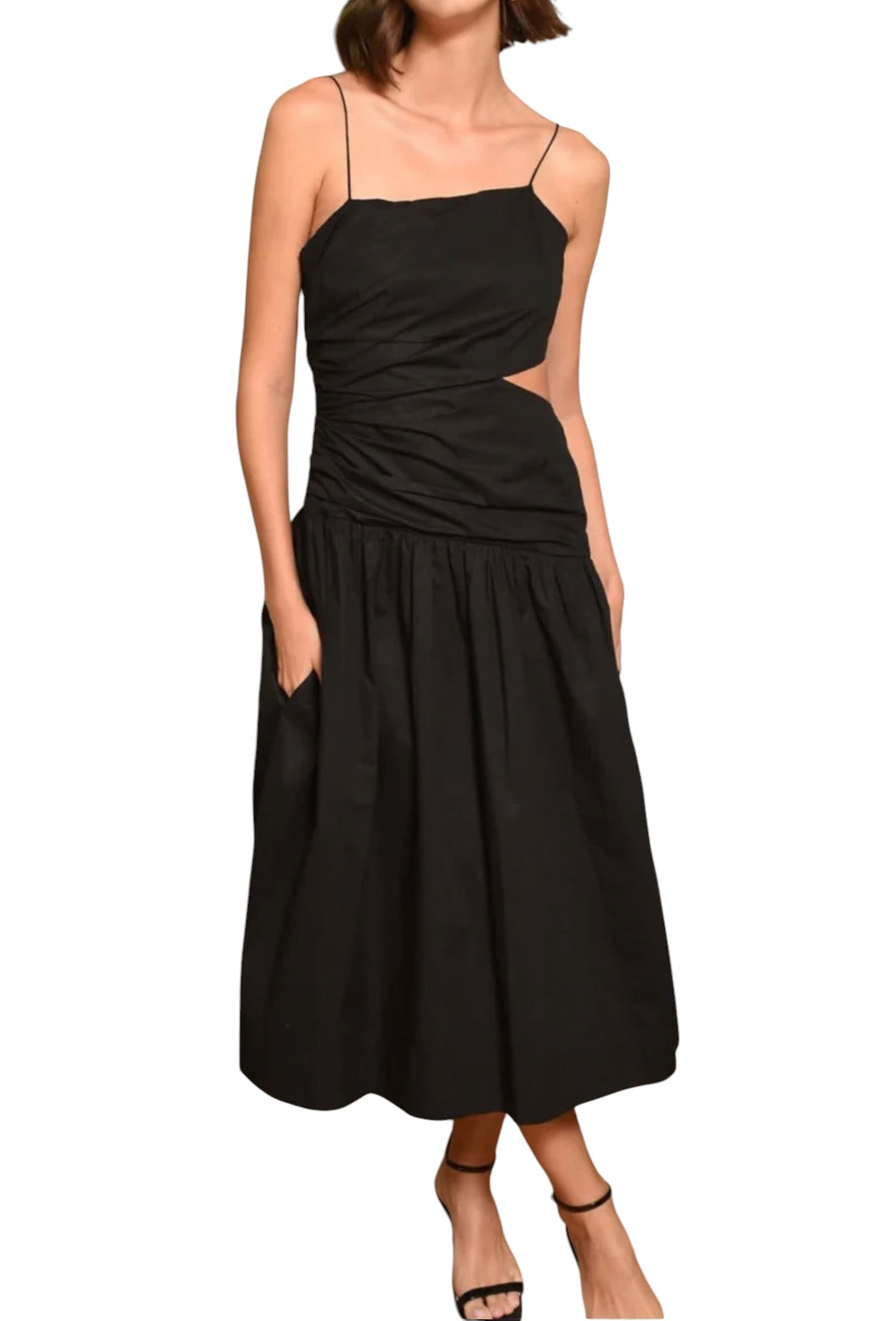 Greylin Molly One Shoulder Dress - Black
