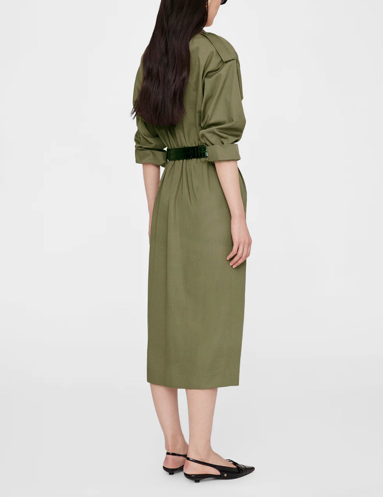 Anine Bing Zelda Dress - Olive