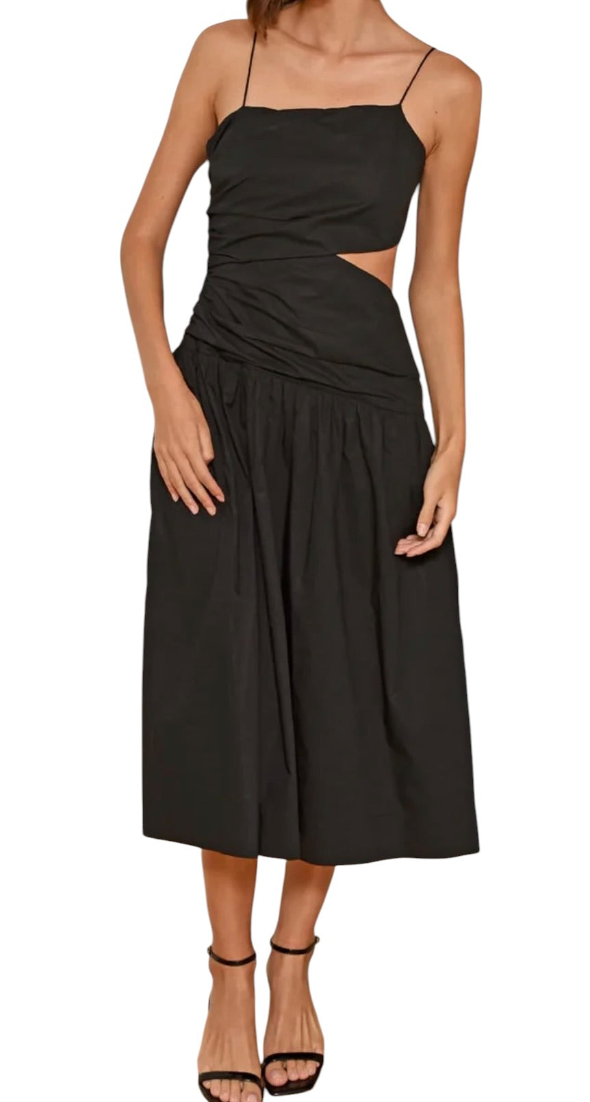 Greylin Molly One Shoulder Dress - Black