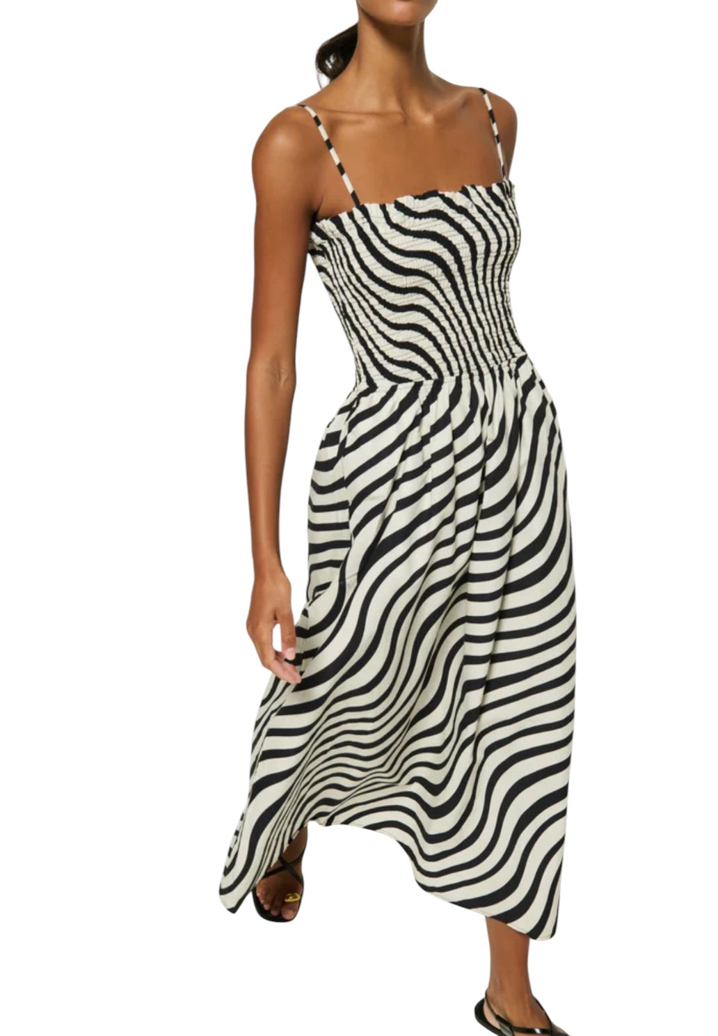 Nation Ltd Sibelle Smocked Midi Dress - Swirl