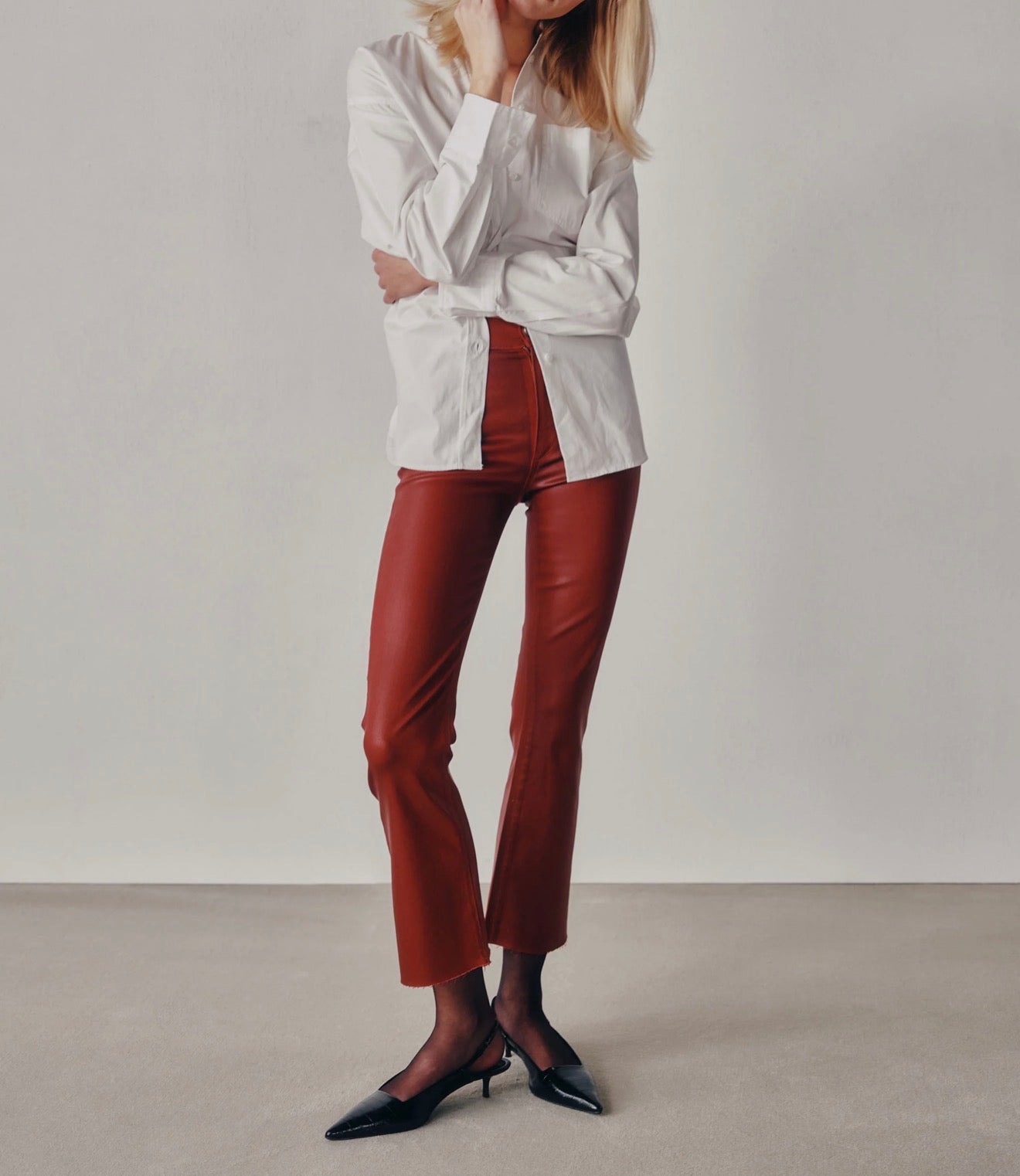 DL1961 Bridget Boot High Rise Instasculpt™ Crop Jeans - Cherry Coated