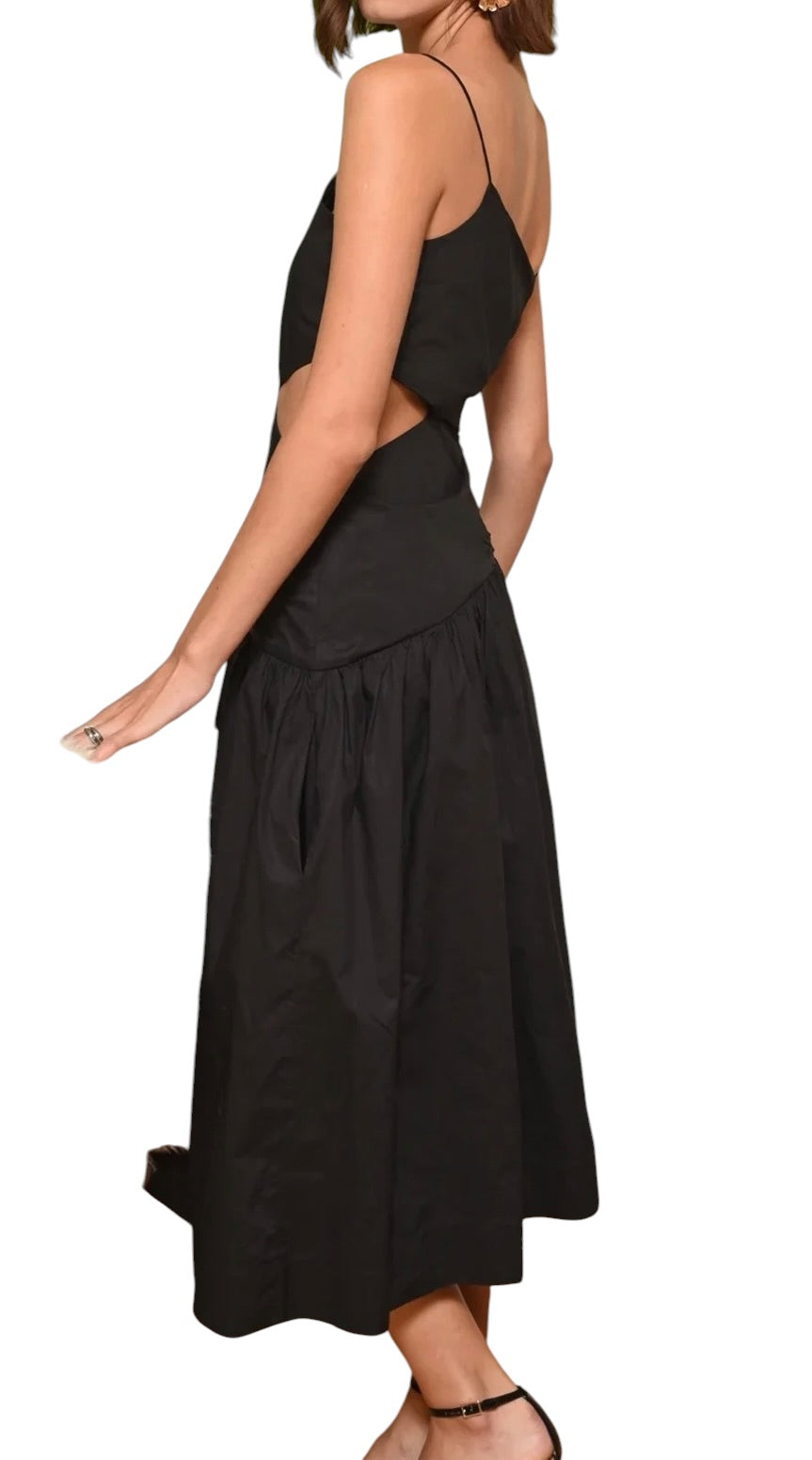Greylin Molly One Shoulder Dress - Black