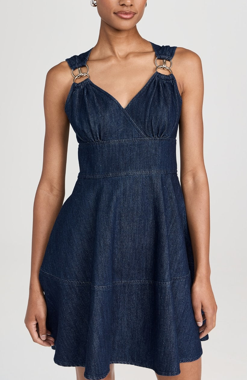 Shoshanna Presley Dress - Indigo | Shop Designers on Sale Shoshanna Presley Dress - Indigo | Shop Designers on Sale