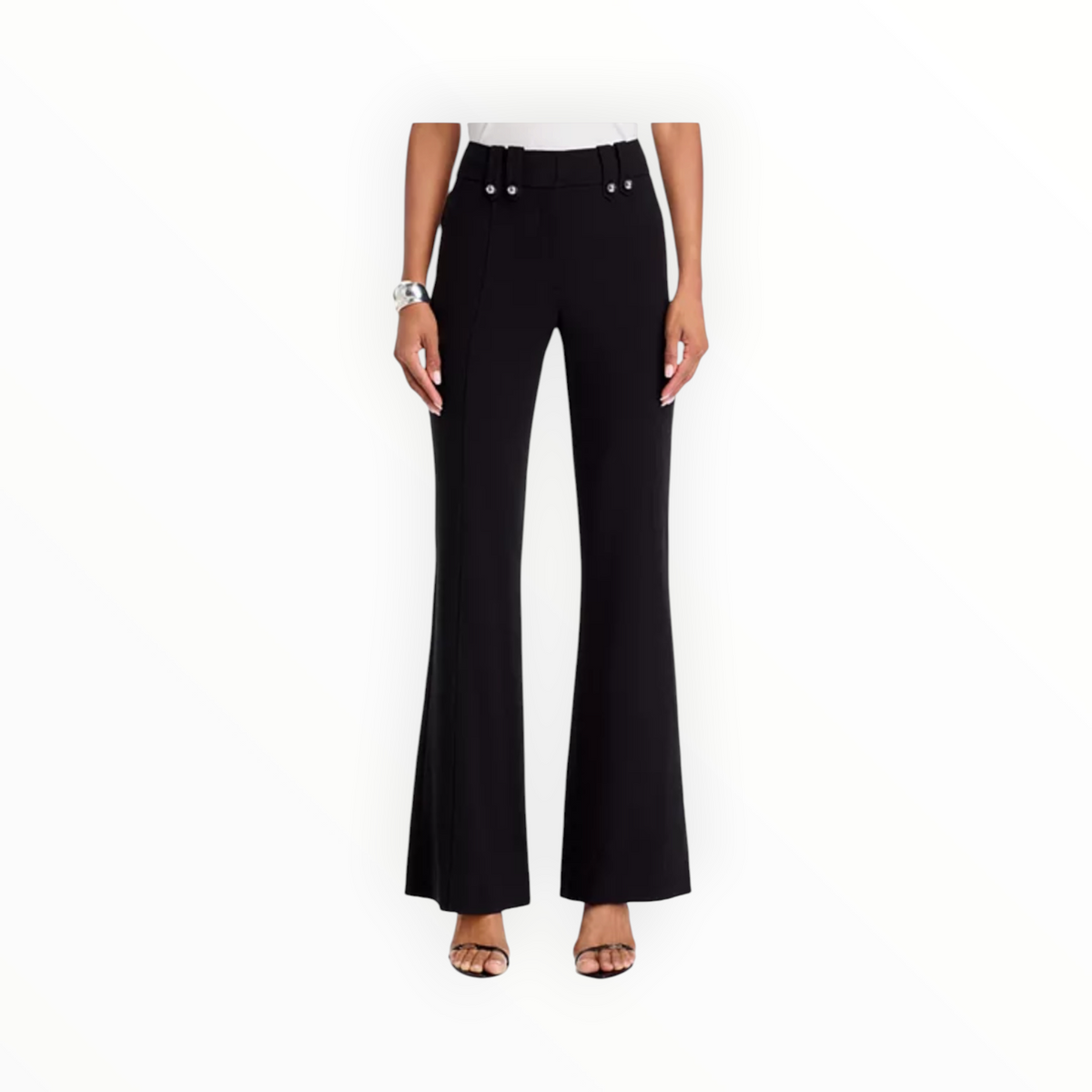 Derek Lam 10 Crosby Dawson Flare Trousers - Black