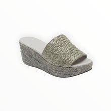 Chocolat Blu Yunis Sandal - Dark Grey Raffia