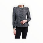 Joseph Ribkoff Jacquard Blazer - Black/White