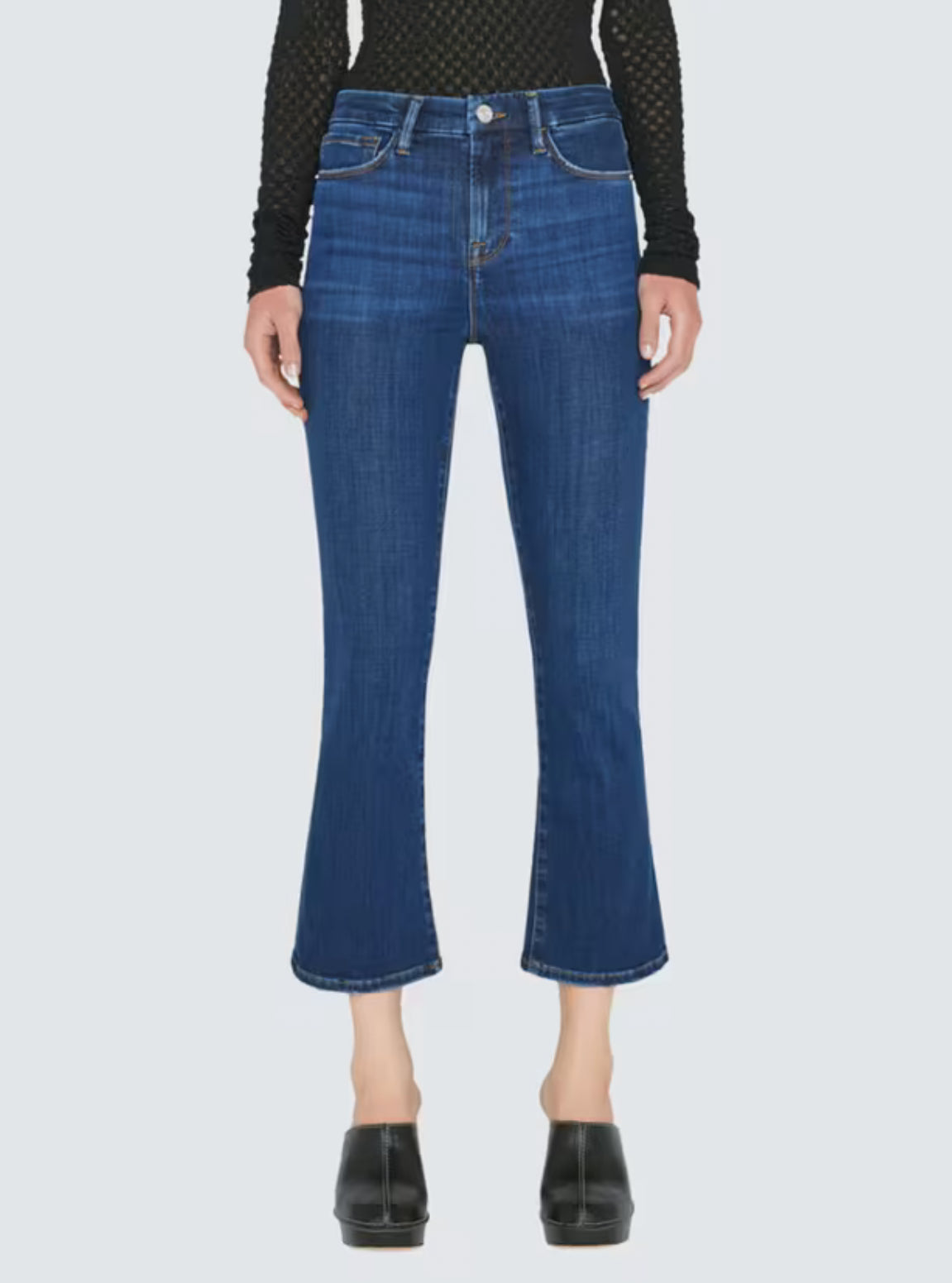 Frame Le Crop Mini Boot - Majesty Blue