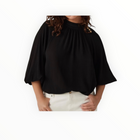 ba&sh Neil Long Sleeve Blouse - Black