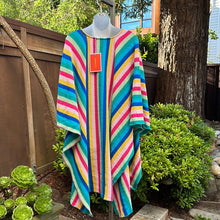 La DoubleJ Costiera Striped Cotton Blend Mini Kaftan