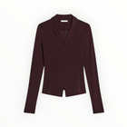 Helmut Lang Blazer Top - Mahogany