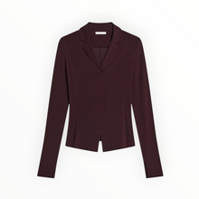 Helmut Lang Blazer Top - Mahogany