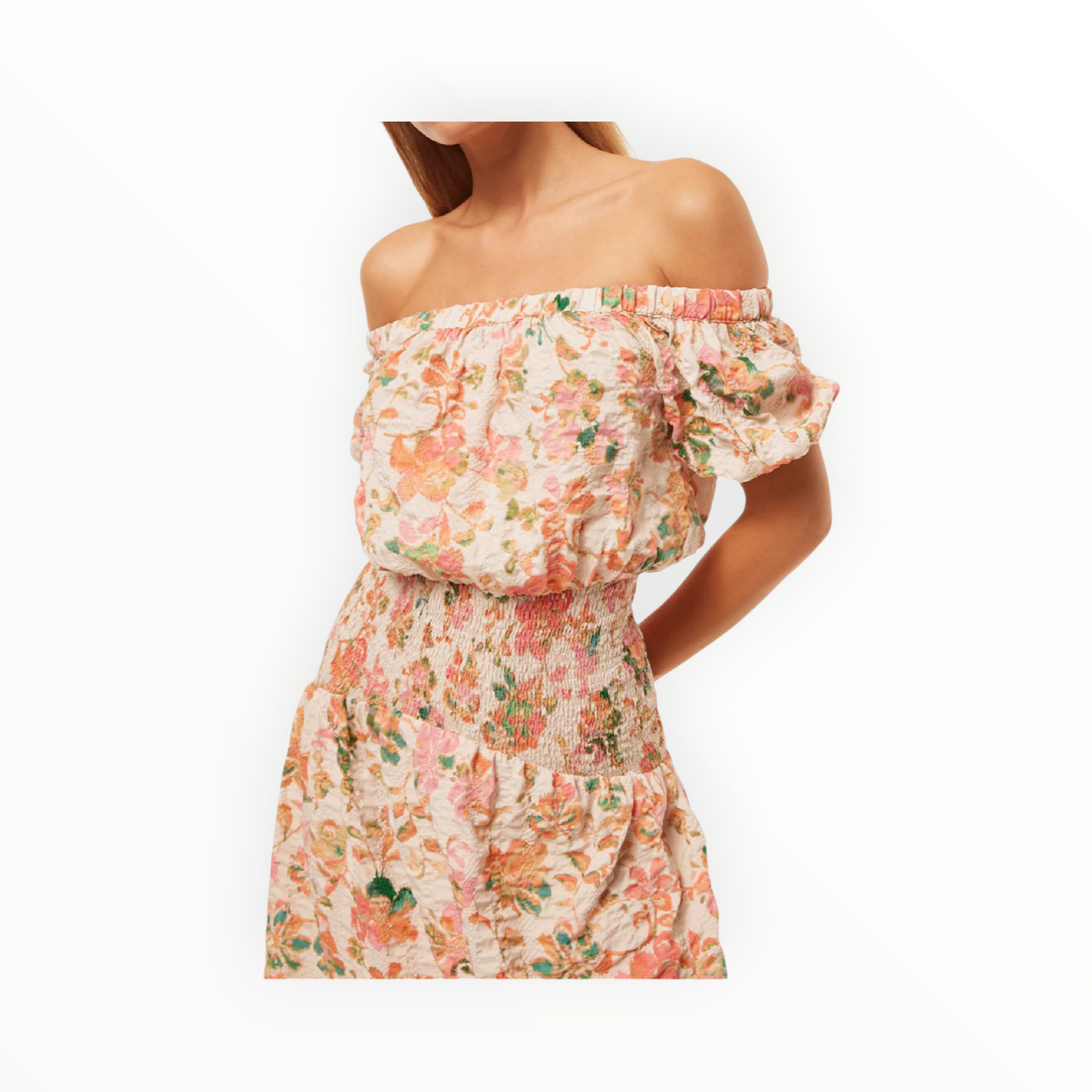 MISA Paola Dress - Persimmon Crinkle