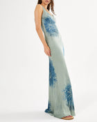 Rabens Saloner Lavan Cartwheel Bias Dress - Ocean Combo