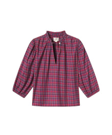 Trovata Orly Blouse - Mulled Wine Plaid