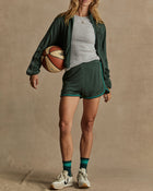 The Upside Roulette Track Short - Pine Green