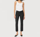 DL1961 Mara Straight Mid Rise Instasculpt Ankle - Black Coated