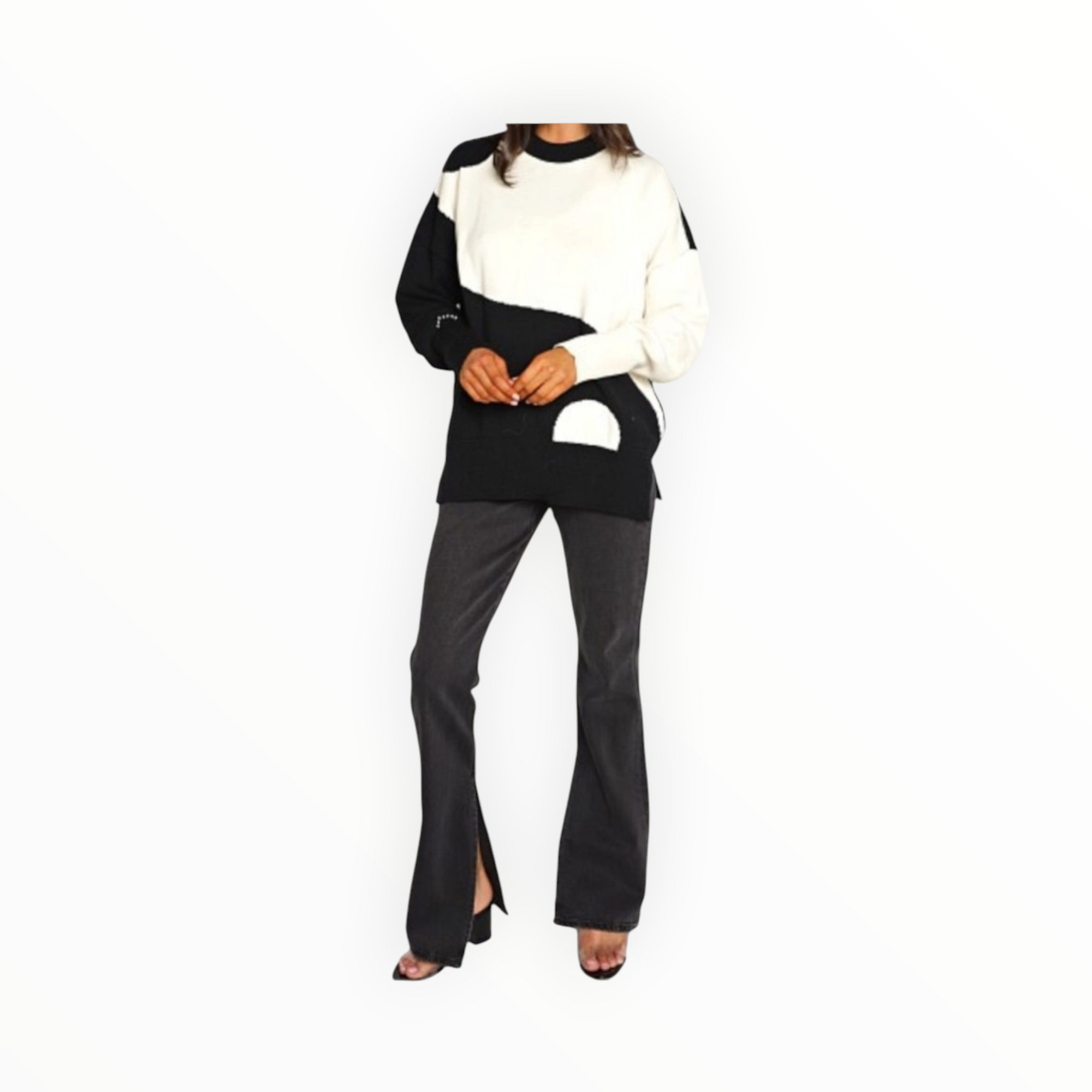 Pistola Alexa High Rise Slim Flare W/Slit - Dark Sky