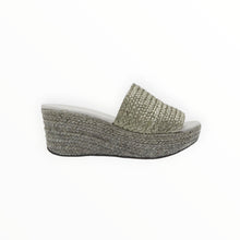 Chocolat Blu Yunis Sandal - Dark Grey Raffia