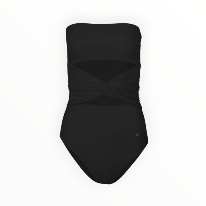 Series the Label Ines Twist Belt Swimsuit - Jet Black