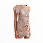 Shoshanna Dahlia Sequin One-Shoulder Dress