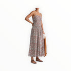 Apiece Apart Jana Ruched Bodice Maxi - Clay Floral