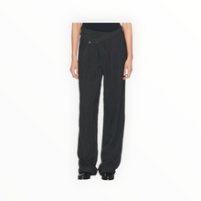 R13 Triple Pleat Crossover Trouser - Charcoal