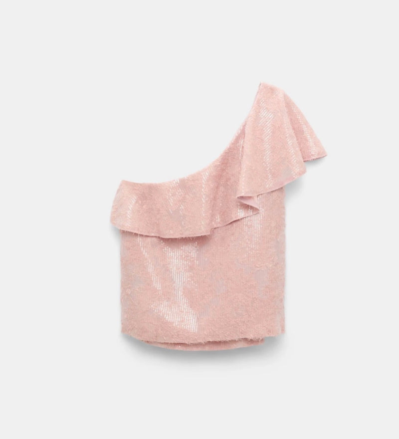 Dorothee Schumacher Sequin Statement Top - Milky Rose