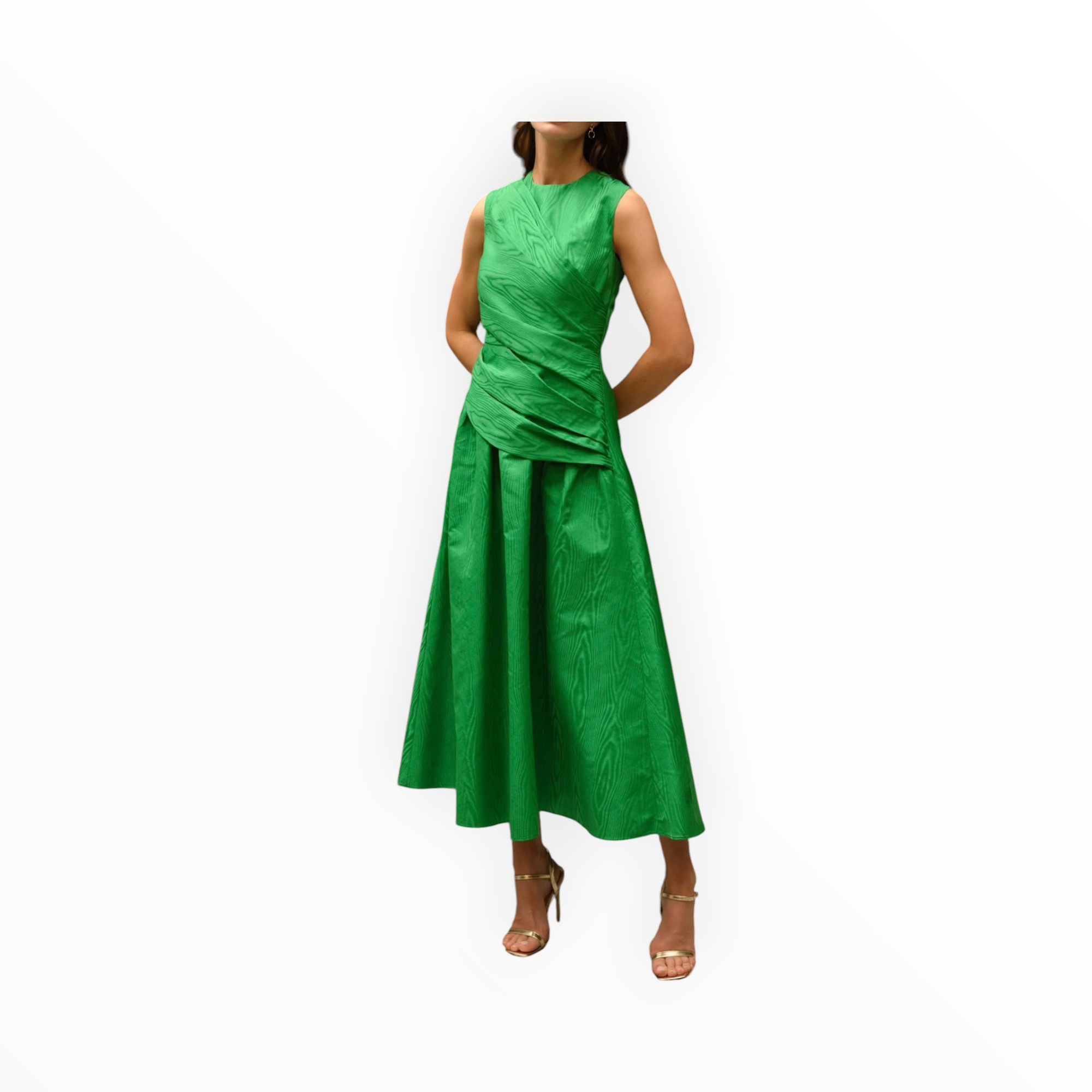 Shoshanna Midnight Gabrielle Dress - Vibrant Green
