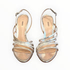 Schutz Talia Strappy Heels - Prata