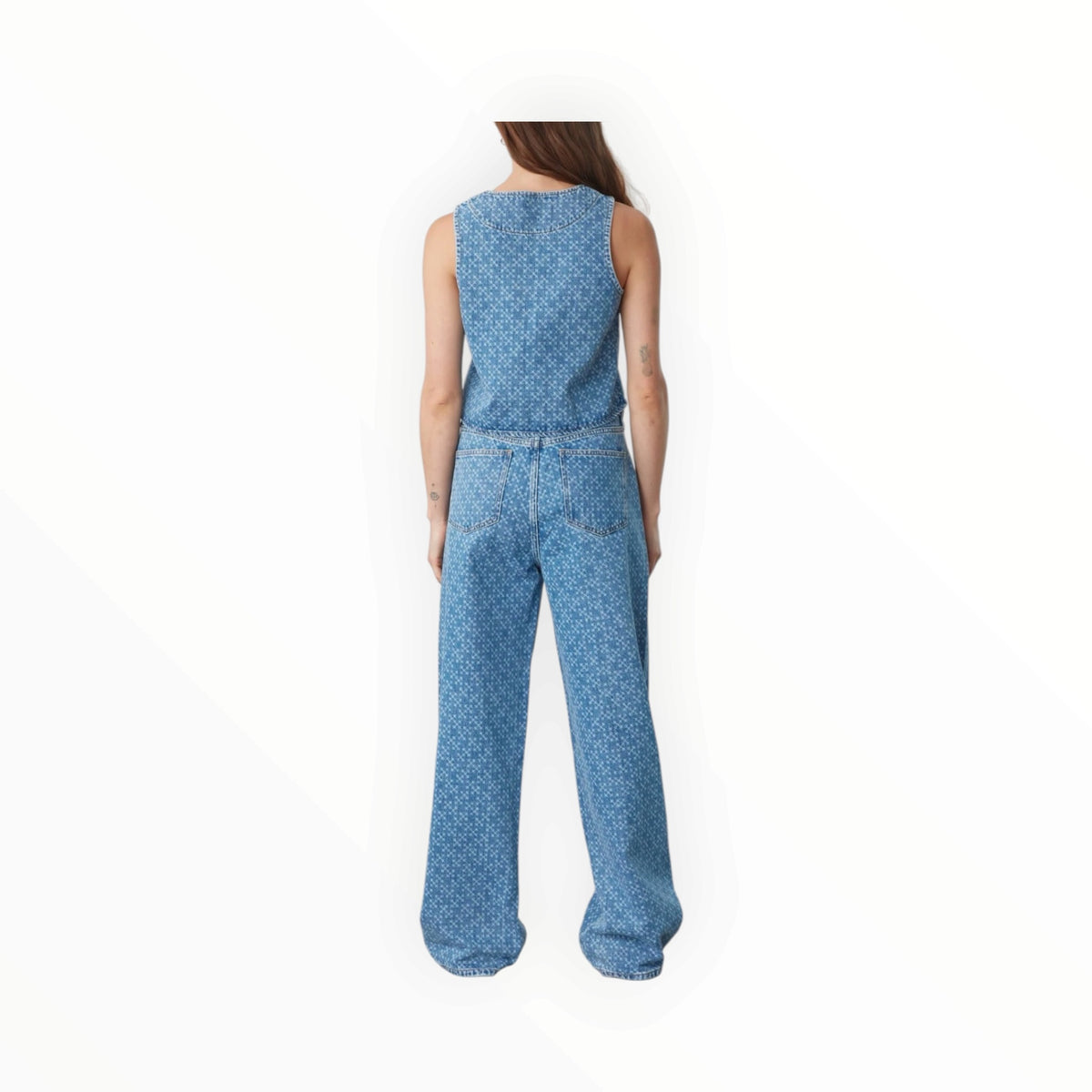 seventy + mochi Kane Cropped Vest - Laser Malibu