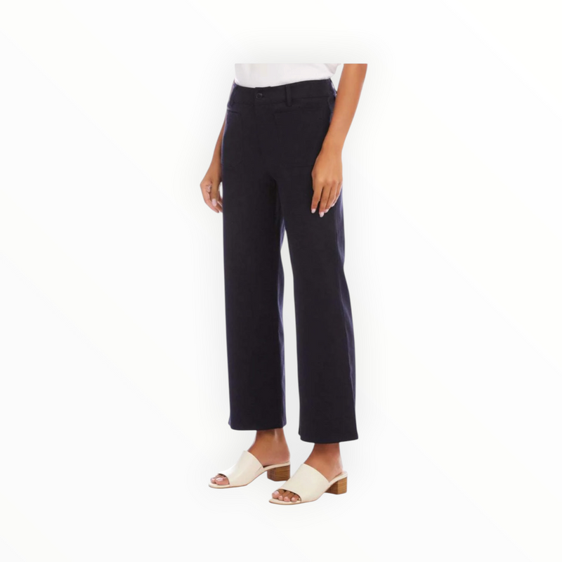 Karen Kane Lauren Patch Pocket Cropped Pants - Navy