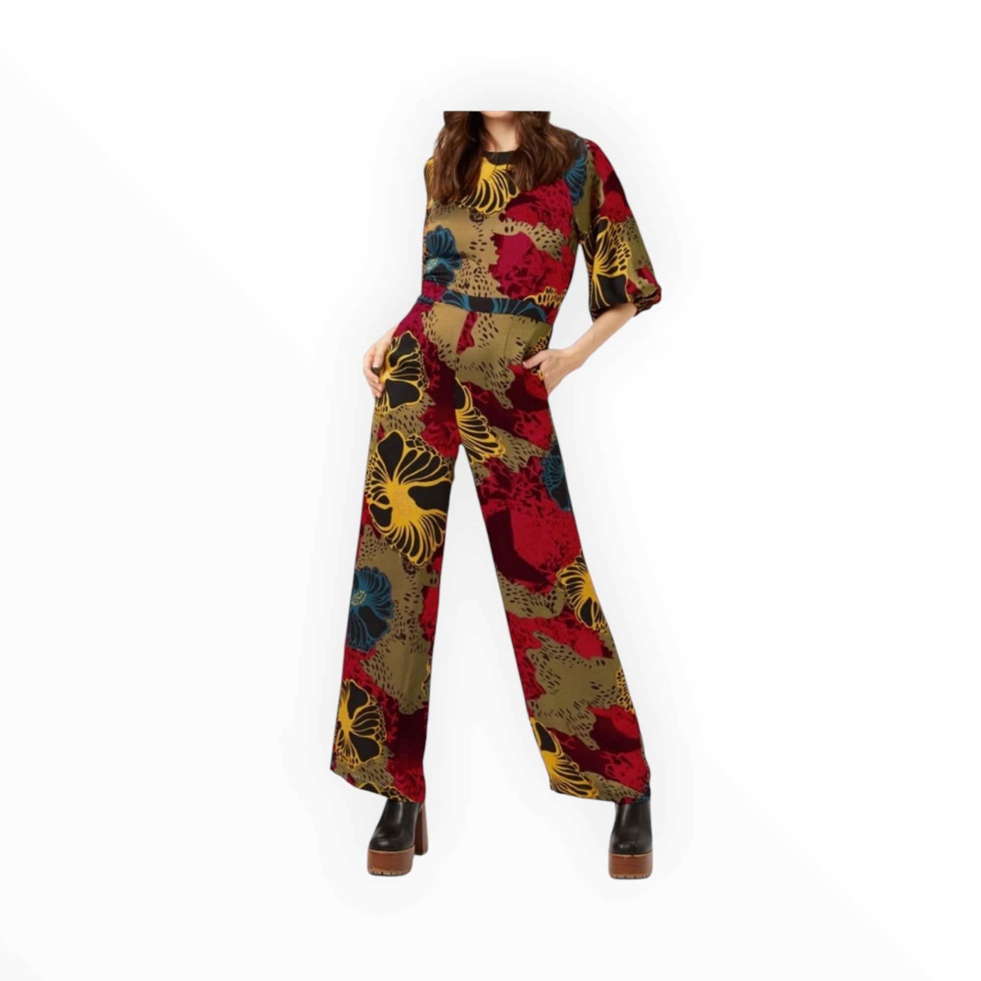 Traffic People Into My Arms Floral Jumpsuit