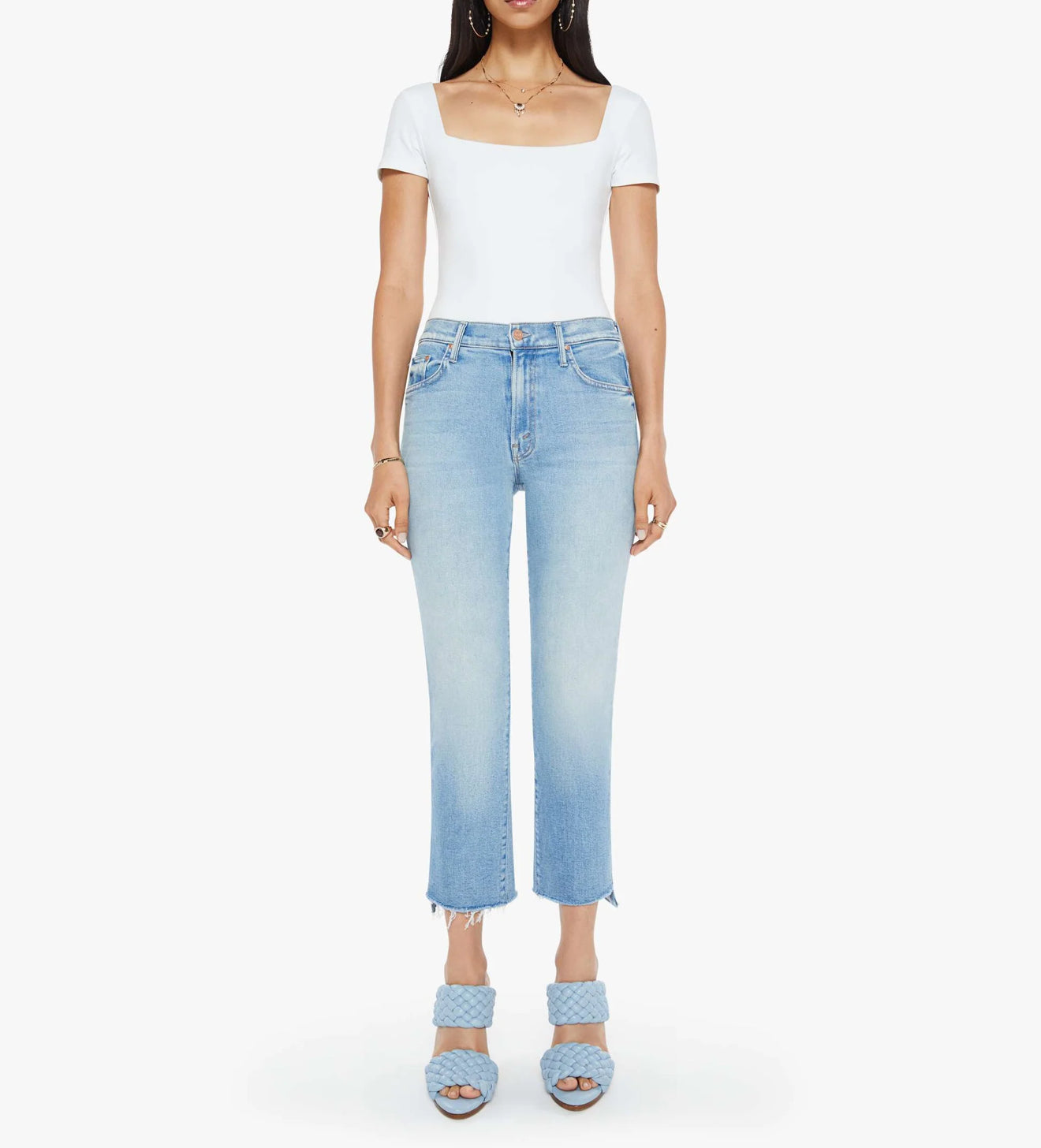 MOTHER The Insider Crop Step Fray - Can You Dig It?