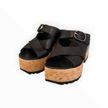 Homers Venice Wedge Sandal - Black