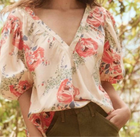 The Great. The Bungalow Top - Echo Rose Print