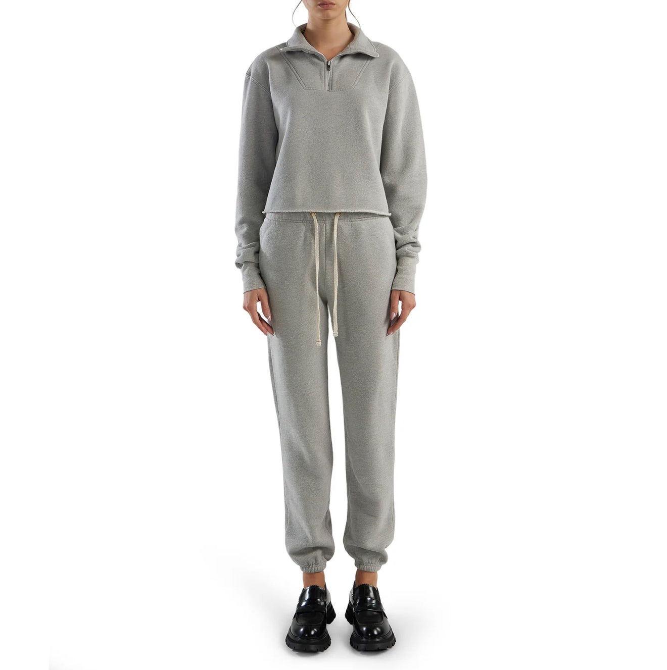 Les Tien Dylan Classic Sweatpant - Heather Grey
