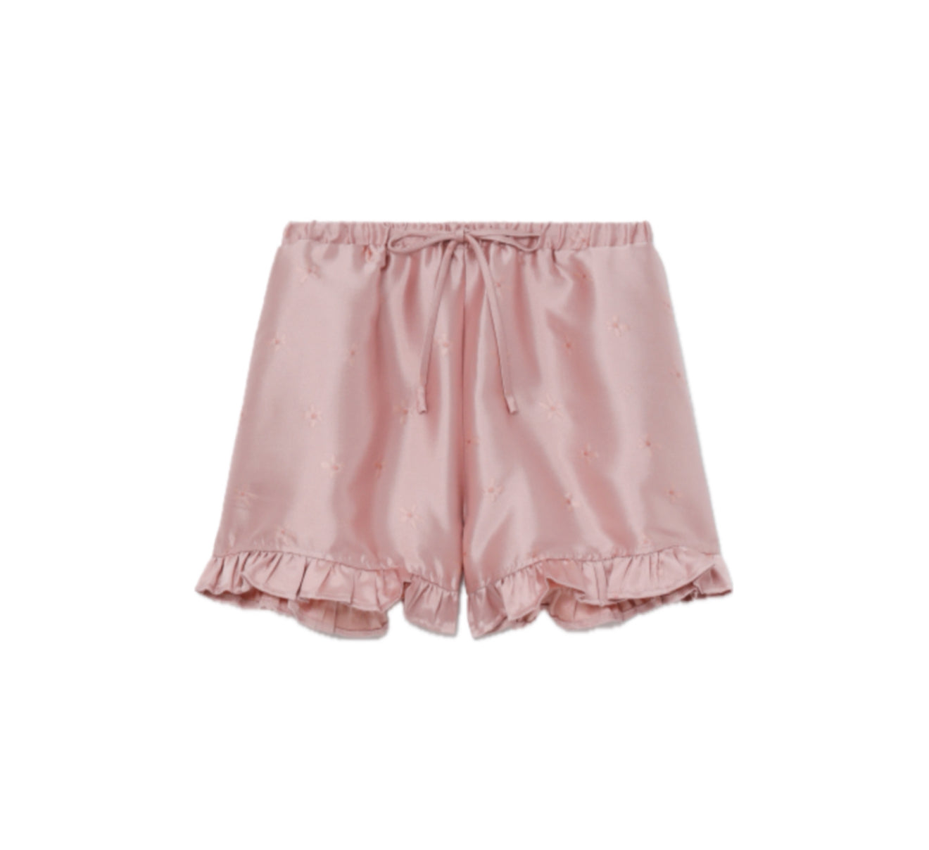 Sister Jane Jacquard Tulip Shorts - Pale Pink