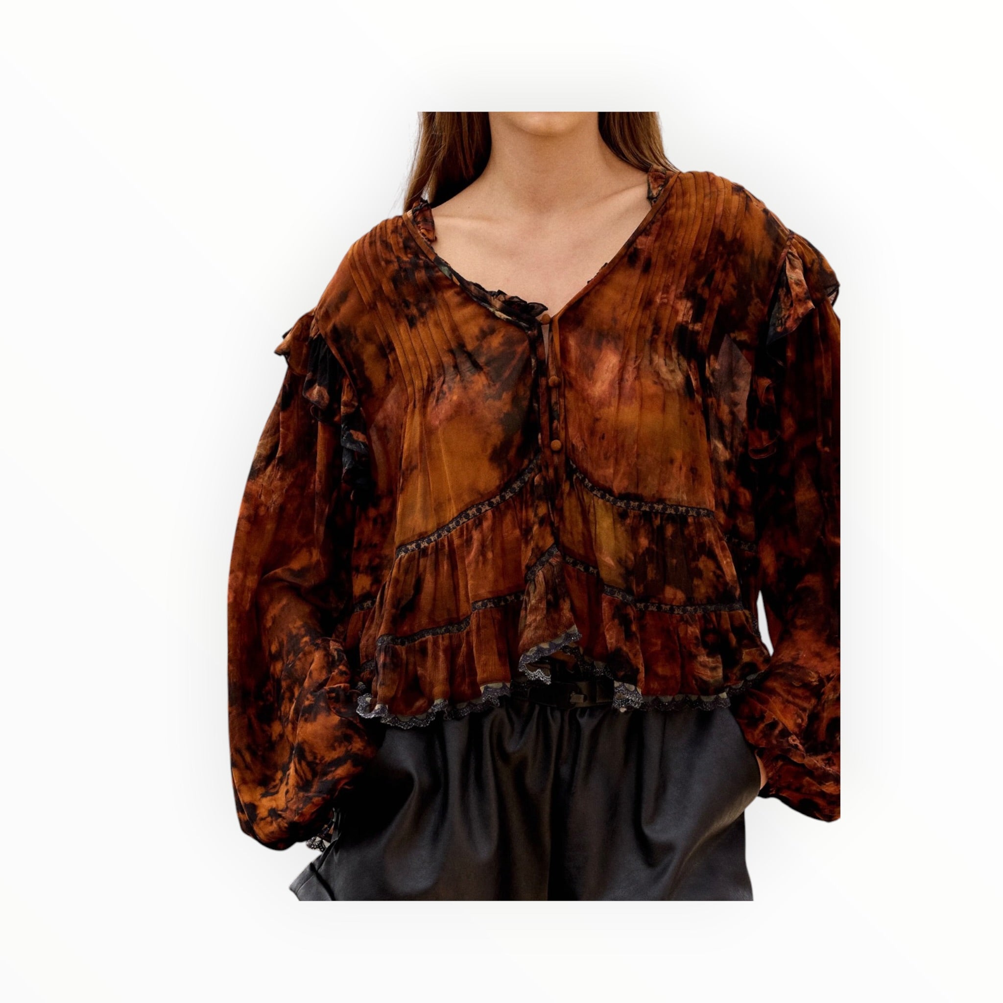 Mes Demoiselles Paris Llaollao Blouse - Red