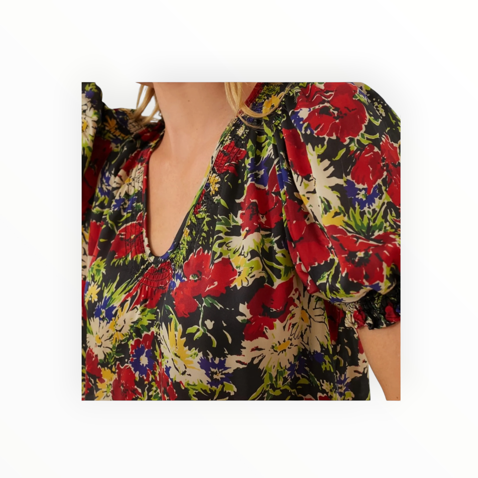 The Great. The Ponder Top - Hidden Garden Floral