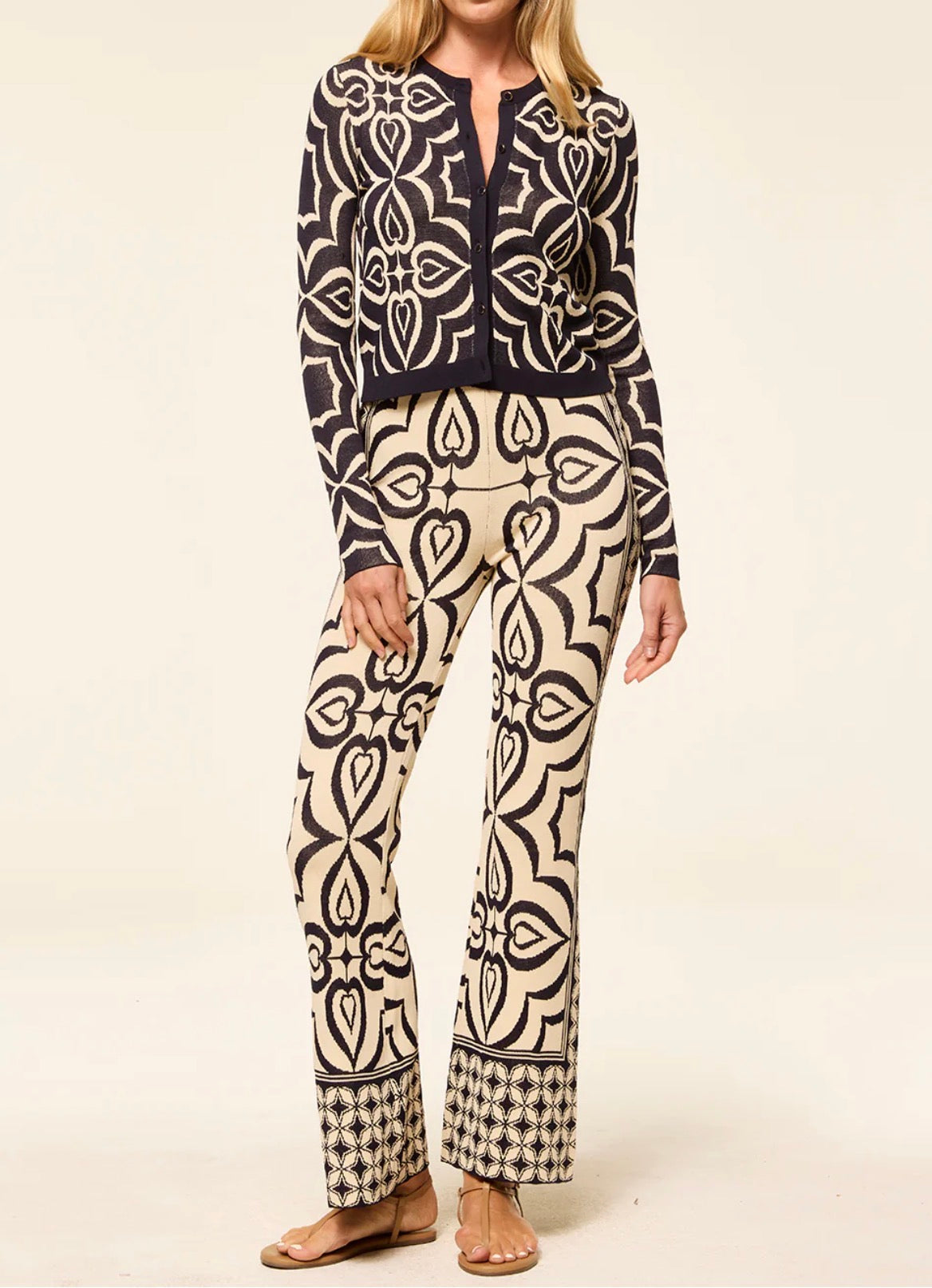 MISA Orla Pants - Blue Mosaic Tile Mix